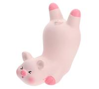 BAZEITFLOW Support de Téléphone en Résine Forme Cochon Rose Décoration de Table Créative pour Bureau et Maison Ornement Simulation Cochon Compact 1 Pièce Présent Original Anniversaire