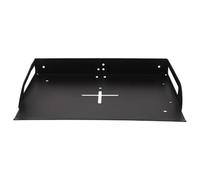 BAZEITFLOW Support Mural Noir pour Projecteur Modem et Routeur - Plateau Robuste Compatible Caméra et Étagère Murale Compacte pour Bureau et Home Cinéma Optimisation Espace et Rangement