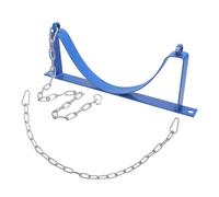 BAZEITFLOW Support Mural pour Bonbonne de Gaz en Acier Haute Résistance, Kit 1 Pièce avec Chaîne de Sécurité et Vis, Porte-bouteille D’oxygène et Acétylène, Compatible Usage Industriel