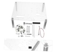 BAZEITFLOW Support PC Ouvert Ajustable pour Carte Mère Matx Châssis DIY Compact et Banc de Test Ventilé Facile à Installer Base Polyvalente pour Assemblage et Maintenance