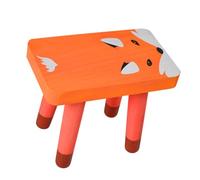 BAZEITFLOW Tabouret Bois pour Garçon Fille Motif Renard Tabouret Compact Maison Léger et Pratique pour Chambre Garçon Fille