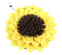 BAZEITFLOW Tapis à Manger Lent pour Chien Forme de Tournesol Tapis de Reniflage Antidérapant pour Éducation et Stimulation Intellectuelle des Chiens Coussins de Jeux pour Mâcher Anxiété