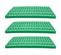 BAZEITFLOW Tapis de Cage pour Lapin 30x50 Cm 3 Pièces Plancher Plastique Anticroc Antidérapant Accessoires pour Cage à Lapin Tapis de Sol pour Petits Animaux