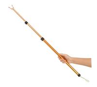 BAZEITFLOW Tringle à Vêtements Réglable Alliage Aluminium Léger et Extensible pour Penderie Barre Escamotable Pratique pour Maison et Dressing Couleur Dorée