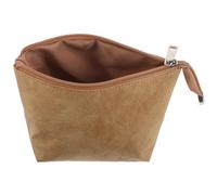 BAZEITFLOW Trousse de Maquillage Imperméable en Papier Technique, Format Compact, Couleur Naturelle, Légère et Portable Fermeture Éclair Fluide, Organiseur pour Cosmétiques et Voyage