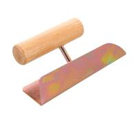 BAZEITFLOW Truelle à Finition pour Béton Manche en Bois et Lame en Fer, Outil de Construction pour Peinture et Bâtir les Murs, Artisans et Bricoleurs