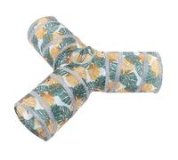 BAZEITFLOW Tunnel Pliable en Polyester Léger pour Lapin et Chat, Amusant à Trois Voies, pour Jeu Intérieur et Cachette Sécurisée pour Petits Animaux