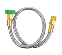 BAZEITFLOW Tuyau Arrosage Métal Inoxydable Flexible Résistant Corrosion avec Joint pour Jardin Extension Facile