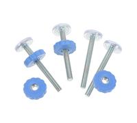 BAZEITFLOW Vis de Fixation pour Barrière Traversante Garçon et Filles 4 Pièces M10 Bleu Vis Métalliques pour Porte sans Perçage Kit de Boulons Ajustables pour Escalier et Fenêtre Support