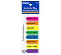 Bazic 20 CT. 1,3 x 4,3 cm Imprimé flèche drapeaux (8/Lot), Coque Lot de 288