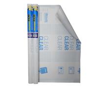 BAZIC Couverture autocollante pour livre Transparent 45,7 x 1,5 m 2-Pack claire