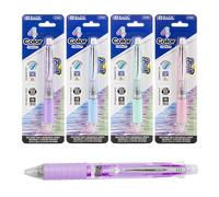 BAZIC Lot de 4 porte-mines 2 en 1 et 4 stylos de couleur tendance avec prise en main, pointe audacieuse de 1 mm, mine HB pour écriture lisse pour l'école de bureau
