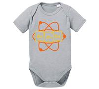 Bazinga Big Baby Sheldon Body Bang bébé Coton Bio Son Proverbes Theory Barboteuses Garçons et Filles 0-12, Größe2:62/2-3 Mois, Baby:Gris Chiné