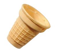Bazko Gobelet Gaufrette Petit Gaufrettes Mi-Sucrées 6/5,6 cm 570 Pièces | À Double Bord | Gaufrette Croustillante, Coupe À Glace Pour Glace Molle, Gelato, Sorbet | Vegan