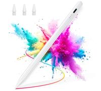 BAZO Stylet Compatible avec iPad 2018-2025, Stylet Magnétique Haute Précision, Recharge Rapide 15 Min, Rejet de Paume, Sensibilité à l'Inclinaison, pour iPad Pro/Air/Mini/6-11 Génération