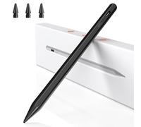 BAZO Stylet Compatible avec iPad 2018-2025, Stylet Magnétique Haute Précision, Recharge Rapide 15 Min, Rejet de Paume, Sensibilité à l'Inclinaison, pour iPad Pro/Air/Mini/6-11 Génération - Noir