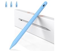 BAZO Stylet pour iPad Compatible 2018-2025, Stylet Magnétique Haute Précision, Recharge Rapide 15 Min, Rejet de Paume, Sensibilité à l'Inclinaison, pour iPad Pro/Air/Mini/6-11 Génération - Bleu