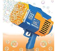 Bazooka Bubble® Bleu | Machine à Bulle de Savon | Jouet Rocket Automatique avec 69 Trous | Jeu d'Exterieur pour Enfants et Adultes | Jeu d'eau 100% Fun | Été | OriginalCup®
