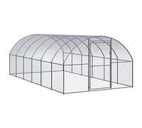BAZZI Cage, poulailler pour poules d'extérieur, clôture pour poules, cage pour poules, poulailler pour extérieur 3 x 6 x 2 m en acier galvanisé