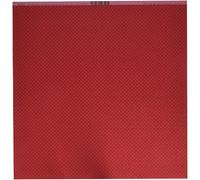 feuille papier gaufré pois 30.5x30.5cm rouge - Coloris : Jaune - 11110245