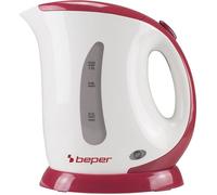 BB.050 Bouilloire d'eau électrique 900W 1L Plastique,blanc/rouge Blanc/Rouge