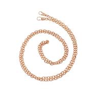 BB Beadthoven Beadthoven Lot de 10 sangles de sac à main en fer plat avec boucles en métal pour sac à bandoulière, portefeuille, pochette Doré clair 120 cm IFIN-TAC0002-10LG