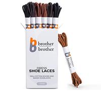 BB BROTHER BROTHER (7 paires de lacets colorés Oxford pour chaussures, strings, noir, marron, marron foncé, bronze, 30’’ (76 cm)