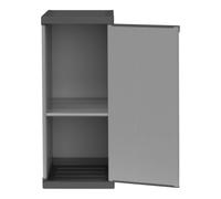 BB BuyBath Armoire basse en résine avec porte et étagère réglable, pour intérieur ou extérieur, 34 x 40 x 85 cm