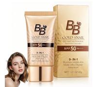 BB Creme 9-en-1 SPF 50+, CC Crème Teint Parfait avec Escargot Doré, Base de Maquillage, Léger et hydratant,Anti-Imperfections & Protection Solaire, pour Tous Types de Peau (40g)