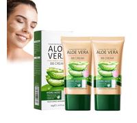 BB crème de maquillage à l'aloe vera, crème anti-cernes BB longue durée et couvrante, apaisante pour la peau, matifiante, pour un teint parfait, testée végétalienne et dermatologiquement (ivoire)