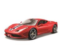 BB Junior BBburago - Ferrari 458 Speciale à l’échelle 1/18 - Modèle Rouge en métal fidèle et détaillé pour Les passionnés de Voitures de Collection et Les Enfants dès 3 Ans - 16002