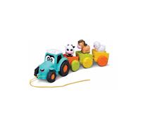BB JUNIOR - Tracteur + remorque avec 3 animaux (Vache, Cheval, Mouton)