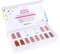 BB - Kit de démarrage pour le visage - Pour microneedling - Base liquide semi-permanente - Correcteur de teint - Sérum de couleur BB - Acide hyaluronique - Ampoule hydratante anti-âge - 8 ml x 12