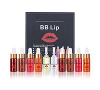 BB Lips Serum Kit, Traitement de maquillage semi-permanent, Lip Gloss Lip Serum for Lip Pigment, 4 couleurs de pigments liquides pour les lèvres, Gel exfoliant et Booster inclus