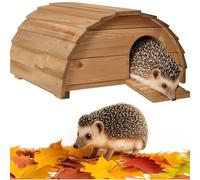 BB Loisir Abri Cabane Mangeoire Hérisson Refuge éxtérieur en Bois Massif Hibernation Brun Moyen Knut