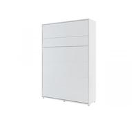 BB Loisir Armoire-lit escamotable vertical 140x200 cm blanc mat mural Consus