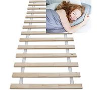 BB Loisir Lattes sans Cadre en Bois Massif pour Soutien Ferme avec Sangle enroulé différent modèle (90x200cm 14 Lattes)
