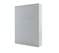 BB Loisir Lenart Armoire Lit escamotable Vertical 140x200 cm Gris Mat Lit Rabattable Consus Pro