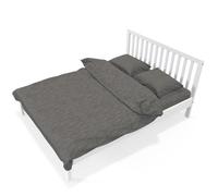 BB Loisir Lit 2 Places 160x200cm Blanc PARVI Inclus sommier