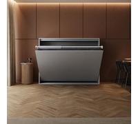 BB Loisir Lit Escamotable 140x200cm Horizontal M2 Lit Mural Gris Perle