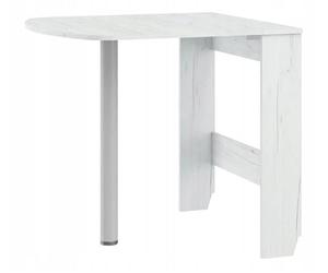 BB Loisir Table à Manger Semi-Ovale Pliante Blanc Artisan 81x80cm modèle:HOMNI 6 Table Pliable Papillon