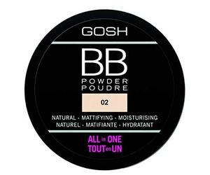 Bb Powder 02 - Gosh | Poudre compacte tout-en-un pour un teint uniforme, naturellement matifié et un fini impeccable au quotidien
