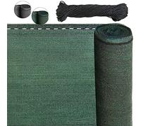 BB Sport Brise Vue Pare-Vue 150 g/m² y Compris cordelette en Nylon résistant aux UV aux déchirures et au Vent, Taille:1.2m x 5m, Couleur:Vert