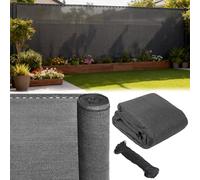BB Sport Brise Vue Pare-Vue 150 g/m² y Compris cordelette en Nylon résistant aux UV aux déchirures et au Vent, Taille:1.2m x 15m, Couleur:Gris