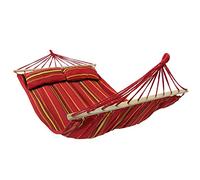 BB Sport Hamac Double Suspendu Barre Deux Personnes Surface Couchage 240 x 150 cm Charge Max. 300 kg, Couleur:l'Indonésie