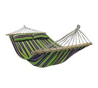 BB Sport Hamac Double Suspendu Barre Deux Personnes Surface Couchage 240 x 150 cm Charge Max. 300 kg, Couleur:Crète