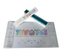 BB-Toy-Trades Evoli - Tapis de jeu - Tapis de jeu - Tapis de souris - Sous-main de table - S-chinois Eevee Evolutions avec boîte de rangement