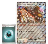 BB-Toy-Trades TCG PKM Carte promo XXL avec étoile noire Ursaluna ex SVP177 - Allemand - Fullart Holo Mega Jumbo, avec pochette BB-Toy-Trades (lune sang Ursaluna ex)