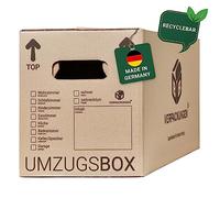 BB-Verpackungen 30 x Carton de déménagement Pro 600 x 328 x 340 mm (stable, cannelure double en papier recyclé, résistante aux charges jusqu'à 40 kg) - Sets entre 5 et 150 unités