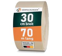 BB-Verpackungen Lot de 2 rouleaux de carton ondulé de 0,3 x 70 m - Surface : 42 m² - Rouleau de carton ondulé de qualité supérieure pour l'expédition et le stockage - Respectueux de l'environnement et